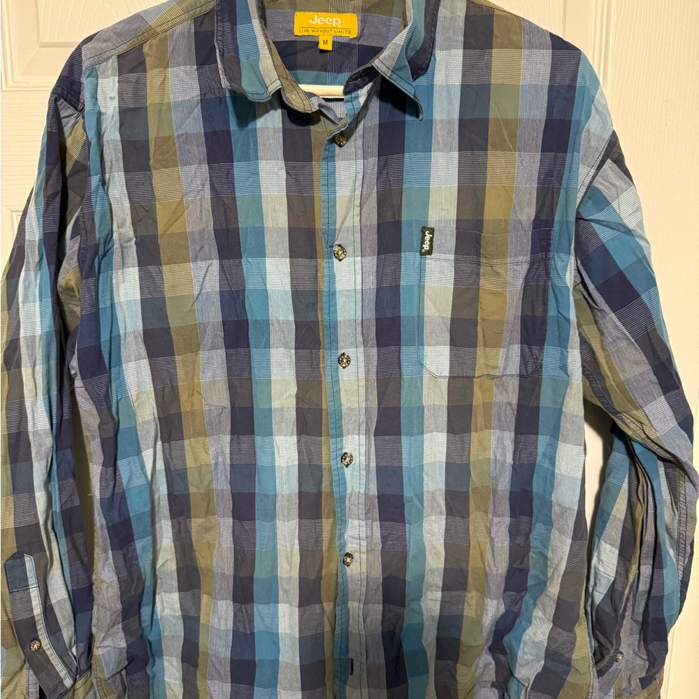 Jeep Multicolor Plaid Casual Shirt